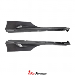 RYFT Style Dry Carbon Fiber Side Skirts For Ferrari SF90