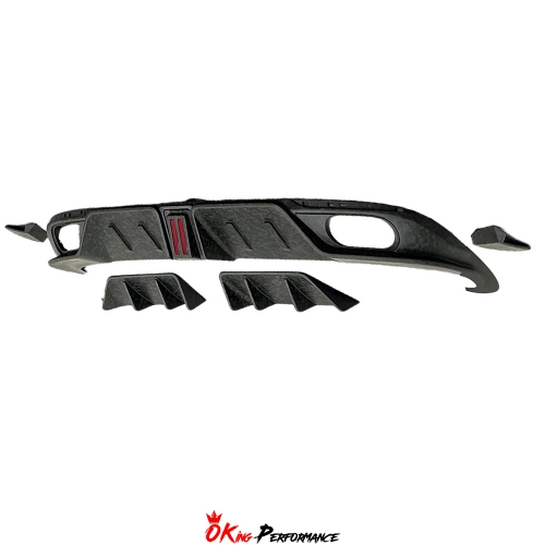 Mansory Style Dry Carbon Fiber Rear Bumper Diffuser For Bentley Continental GT & GTC 2025+