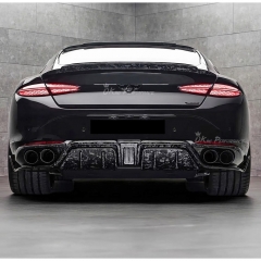 Mansory Style Dry Carbon Fiber Rear Bumper Diffuser For Bentley Continental GT & GTC 2025+
