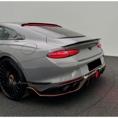 Mansory Style Dry Carbon Fiber Rear Bumper Diffuser For Bentley Continental GT & GTC 2025+