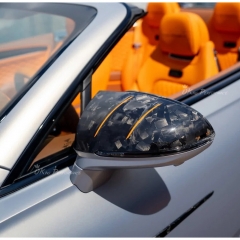 Mansory Style Dry Carbon Fiber Side Mirror Caps For Bentley Continental GT & GTC 2025+