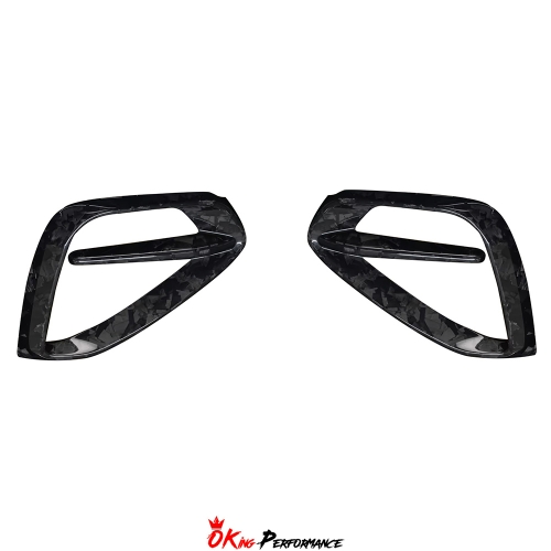 Mansory Style Dry Carbon Fiber Front Bumper Vents Trim For Bentley Continental GT & GTC 2025+