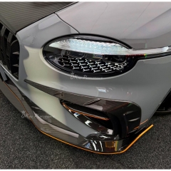 Mansory Style Dry Carbon Fiber Front Lip Splitters For Bentley Continental GT & GTC 2025+