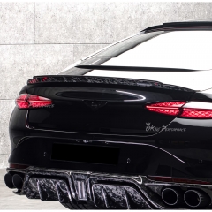 Mansory Style Dry Carbon Fiber Rear Trunk Spoiler For Bentley Continental GT 2025+