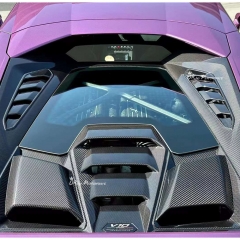 Tecnica Style Dry Carbon Fiber Rear Engine Cover For Lamborghini Huracan LP610 & & LP580 & EVO & Tecnica 2014-2025
