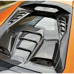 Tecnica Style Dry Carbon Fiber Rear Engine Cover For Lamborghini Huracan LP610 & & LP580 & EVO & Tecnica 2014-2025