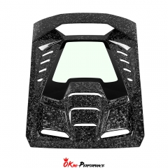 Tecnica Style Dry Forged Carbon Fiber Rear Engine Cover For Lamborghini Huracan LP610 & LP580 & EVO & Tecnica 2014-2025