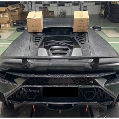 Tecnica Style Dry Forged Carbon Fiber Rear Engine Cover For Lamborghini Huracan LP610 & LP580 & EVO & Tecnica 2014-2025
