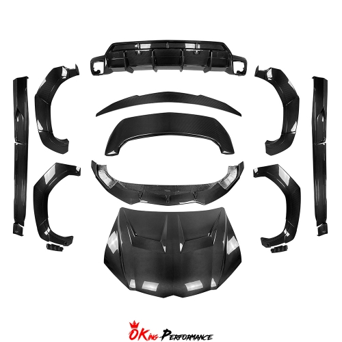 1016 Style Dry Carbon Fiber Wide Body Kit & Hood For Lamborghini URUS 2018-2022