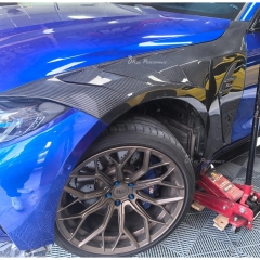 AE Style Dry Carbon Carbon Fiber Fender For BMW G80 G81 M3 2020-2024