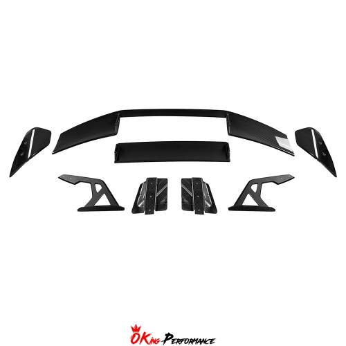 Adro V3 Style Dry Carbon Fiber Rear Spoiler GT Wing For BMW G82 M4 2020-2024