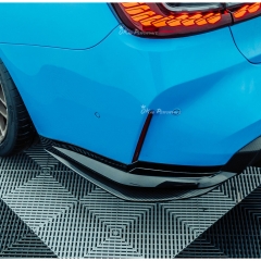 R44 Style Dry Carbon Fiber Rear Spats Splitters For BMW G80 G81 M3 G82 G83 M4 2020-2024