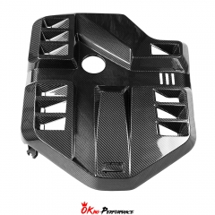 S58 Eventuri Style Dry Carbon Fiber Engine Bay Cover For BMW G80 G81 M3 G82 G83 M4 2020-2024