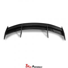 Double Deck PT Style Dry Carbon Fiber Rear Spoiler GT Wing For BMW G80 M3 G82 M4 2020-2024