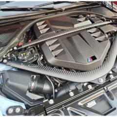 S58 Eventuri Style Dry Carbon Fiber Engine Bay Cover For BMW G80 G81 M3 G82 G83 M4 2020-2024