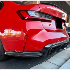 3D Style Dry Carbon Fiber Rear Diffuser For BMW G80 G81 M3 G82 G83 M4 2020-2024