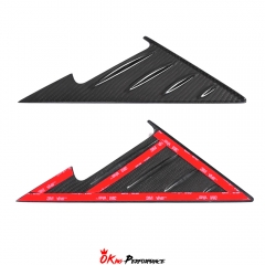 Dry Carbon Fiber A Pillar Triangle Windows Cover For BMW G80 G81 M3 G82 G83 M4 2020-2024
