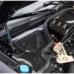 Dry Carbon Fiber Engine Bay Cowl Panel Top Grill Cover For BMW G80 G81 M3 G82 G83 M4 2020-2024