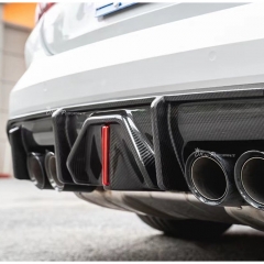 3D Brakelight Style Dry Carbon Fiber Rear Diffuser For BMW G80 G81 M3 G82 G83 M4 2020-2024