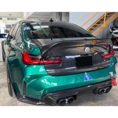 CSL Style Dry Carbon Fiber Rear Trunk Boot Lid For BMW G80 M3 2020-2024
