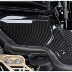 Dry Carbon Fiber Engine Bay Cowl Panel Top Grill Cover For BMW G80 G81 M3 G82 G83 M4 2020-2024