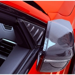 Dry Carbon Fiber A Pillar Triangle Windows Cover For BMW G80 G81 M3 G82 G83 M4 2020-2024