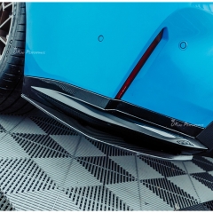 R44 Style Dry Carbon Fiber Rear Spats Splitters For BMW G80 G81 M3 G82 G83 M4 2020-2024