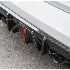 3D Brakelight Style Dry Carbon Fiber Rear Diffuser For BMW G80 G81 M3 G82 G83 M4 2020-2024