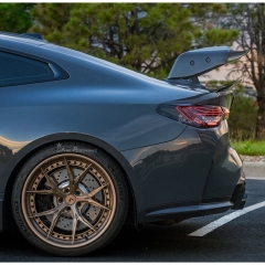 Adro V3 Style Dry Carbon Fiber Rear Spoiler GT Wing For BMW G82 M4 2020-2024