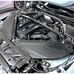 Dry Carbon Fiber Engine Bay Air Intake Panel Cover For BMW G80 G81 M3 G82 G83 M4 2020-2024
