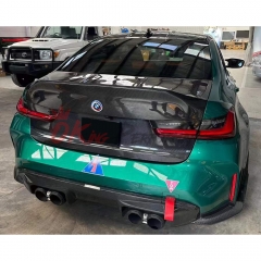 CSL Style Dry Carbon Fiber Rear Trunk Boot Lid For BMW G80 M3 2020-2024