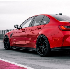 R44 MHC Style Dry Carbon Fiber Side Skirt Underboard Extensions For BMW G80 G81 M3 2020-2024