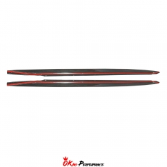 R44 MHC Style Dry Carbon Fiber Side Skirt Underboard Extensions For BMW G80 G81 M3 2020-2024