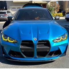 R44 MHC Style Dry Carbon Fiber Front Lip For BMW G80 G81 M3 G82 G83 M4 2020-2024