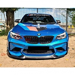 CS Style Carbon Fiber Front Lip For BMW F87 M2 2016-2019