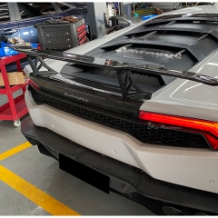 Dry Carbon Fiber Rear Trunk Lid For Lamborghini Huracan LP610 & LP580 & EVO & Tecnica 2014-2025