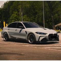 Adro V1 Style Dry Carbon Fiber Front Bumper For BMW G80 G81 M3 G82 G83 M4 2020-2024