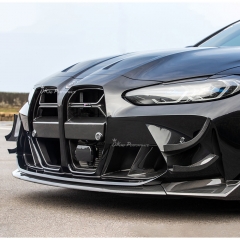 GT4 Style Dry Carbon Fiber Front Canards For BMW G80 G81 M3 G82 G83 M4 2020-2024