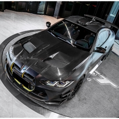 CMST Racing Style Dry Carbon Fiber Engine Hood Bonnet For BMW G80 G81 M3 G82 G83 M4 2020-2024