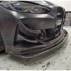 GT4 Style Dry Carbon Fiber Front Lip For BMW G80 G81 M3 G82 G83 M4 2020-2024