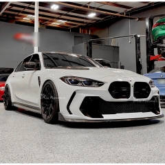 Adro V2 Style Partial Carbon Fiber Front Bumper For BMW G80 G81 M3 G82 G83 M4 2020-2024