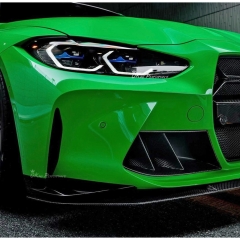 R44 MHC Style Dry Carbon Fiber Front Bumper Air Vents Ducts Scoops For BMW G80 G81 M3 G82 G83 M4 2020-2024