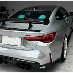 GT PRO Style Dry Carbon Fiber Rear Spoiler GT Wing For BMW G80 G81 M3 G82 G83 M4 2020-2024