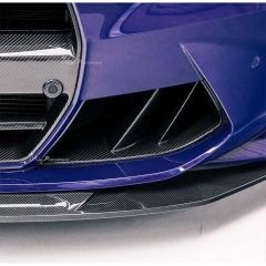 R44 MHC Style Dry Carbon Fiber Front Bumper Air Vents Ducts Scoops For BMW G80 G81 M3 G82 G83 M4 2020-2024