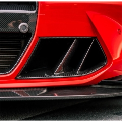 R44 MHC Style Dry Carbon Fiber Front Bumper Air Vents Ducts Scoops For BMW G80 G81 M3 G82 G83 M4 2020-2024