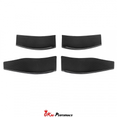 GT4 Style Dry Carbon Fiber Front Canards For BMW G80 G81 M3 G82 G83 M4 2020-2024