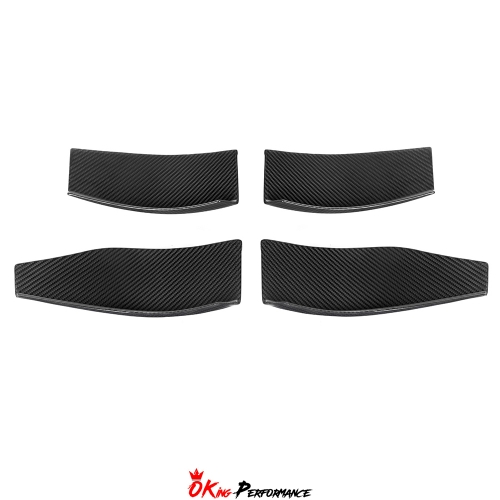 GT4 Style Dry Carbon Fiber Front Canards For BMW G80 G81 M3 G82 G83 M4 2020-2024