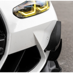 GT4 Style Dry Carbon Fiber Front Canards For BMW G80 G81 M3 G82 G83 M4 2020-2024