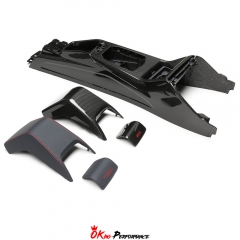 CSL Style Dry Carbon Fiber Interiors Kits Center Console Assemble For BMW G80 G81 M3 G82 G83 M4 2020-2024