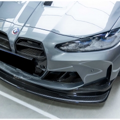GT4 Style Dry Carbon Fiber Front Lip For BMW G80 G81 M3 G82 G83 M4 2020-2024